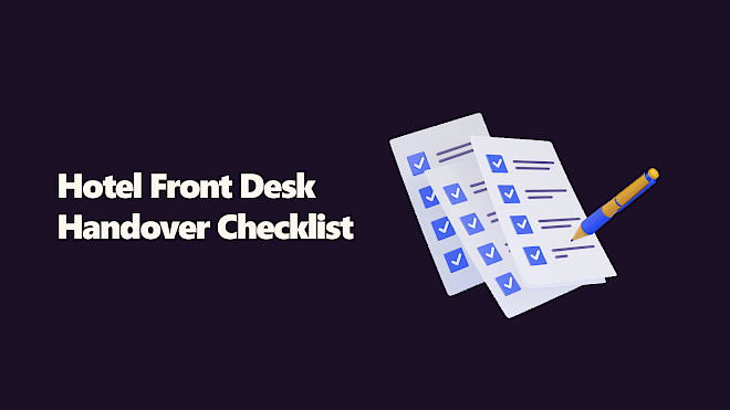 Hotel Front Desk Handover Checklist for Small Hotels.